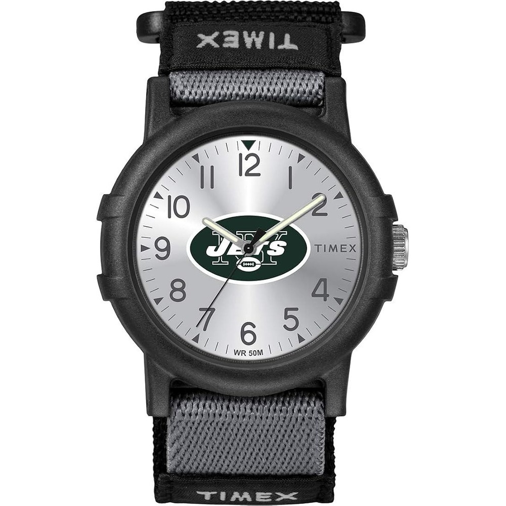 Timex x NFL  Tribute Youth Recruit Watch New York Jets Water Res New in Box!